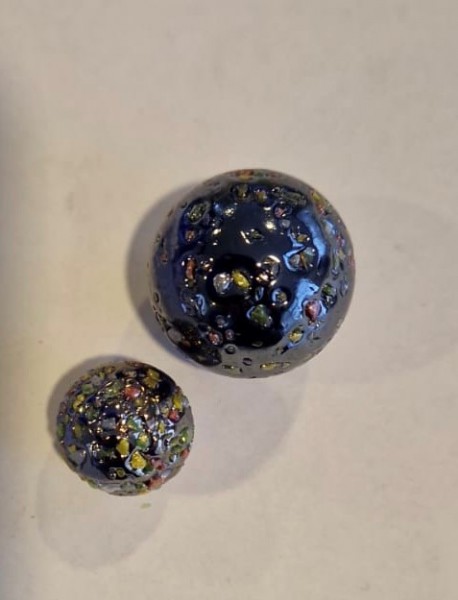 Bille Glitter Bomb Bleu 16mm - Cartons de 3600 pièces-       NOUVEAUTE